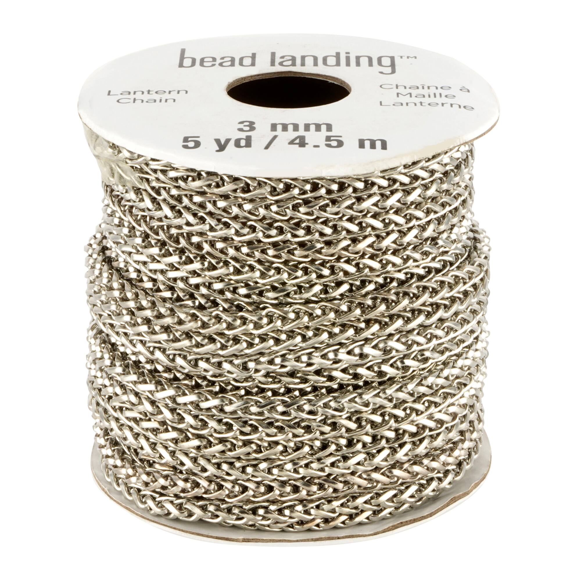 5yd. Rhodium Lantern Chain by Bead Landing™